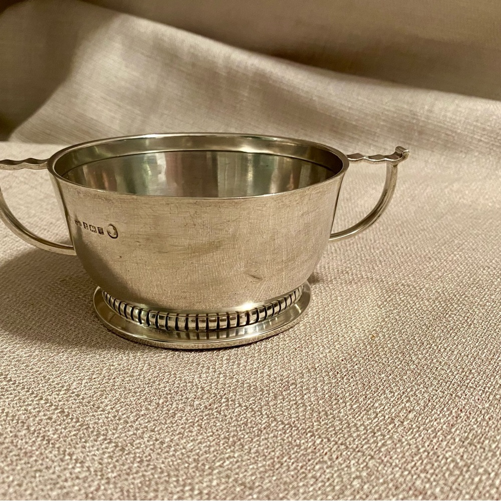 Antique Deakin&Francis Sterling Silver Sugar Bowl (Birmingham, England 1901) - Picture 9 of 11